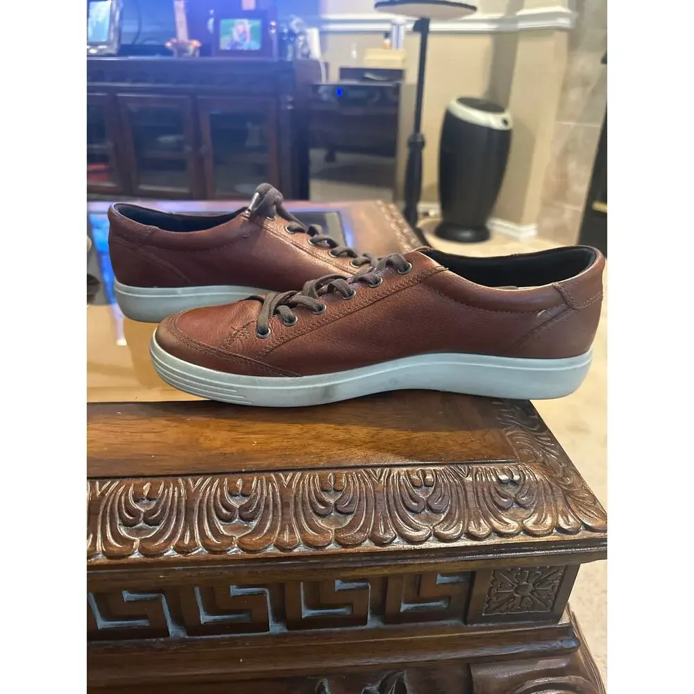 Men’s ECCO Soft 7 Lace Up Leather Sneaker. Size 11